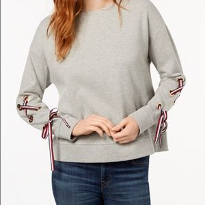 Tommy Hilfiger Women’s Lace-Up Sweatshirt